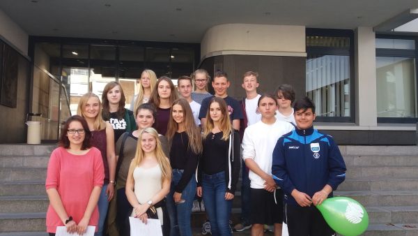 9er Sozialwissenschaftskurses im Rathaus 